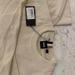 Hugo Boss Cream Knit Sweater
